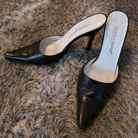 Charles David black leather Azure Heels 7 - Picture 2 of 7